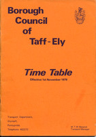 Taff-Ely timetable 1-Nov-1979
