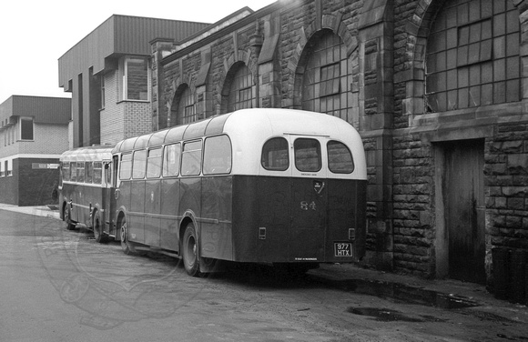 Pontypridd 84 (977 HTX) Glyntaff depot 29-Jan-1972 John Jones 2837 - Version 2