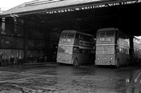 Manchester 1357 and 1322 (ONE 757 and ONE 722) Hyde Road Garage 31-Dec-1966