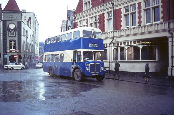 Pontypridd 92 (ETG 388C) Station Square Mar-1973 Geoff Gould W4059