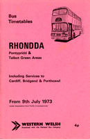 Western Welsh Rhondda timetable 9-Jul-1973