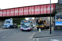 Metrolink route through Oldham town centre