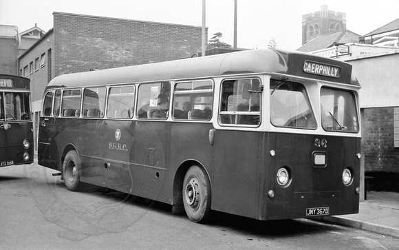 Pontypridd 96 (JNY 367D) Caerphilly Station Terrace 5-Jun-1967 John Kaye (John Boylett) 309-17