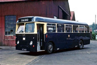 Pontypridd 95 (JNY 366D) Glyntaff depot Aug-1966 John Banks-Omnicolour