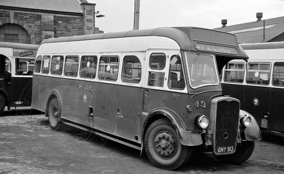 Pontypridd 49 (GNY 913) Glyntaff depot 8-Jun-1967 John Kaye (John Boylett) 315-25