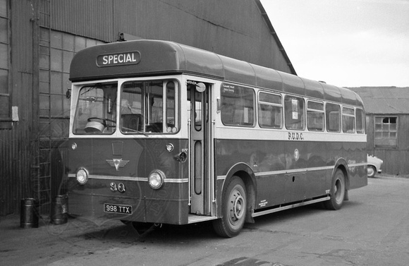 Pontypridd 90 (998 TTX) Glyntaff depot 8-Jun-1967 John Kaye (John Boylett) 315-27